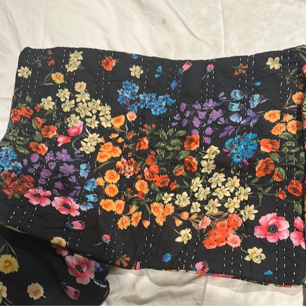 Johnny Was Multicolor Floral Quilt - Picture 9 of 12